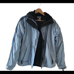 Columbia Vertex Core Interchange Jacket 3in1 Women’s Size Medium Blue/Gray
